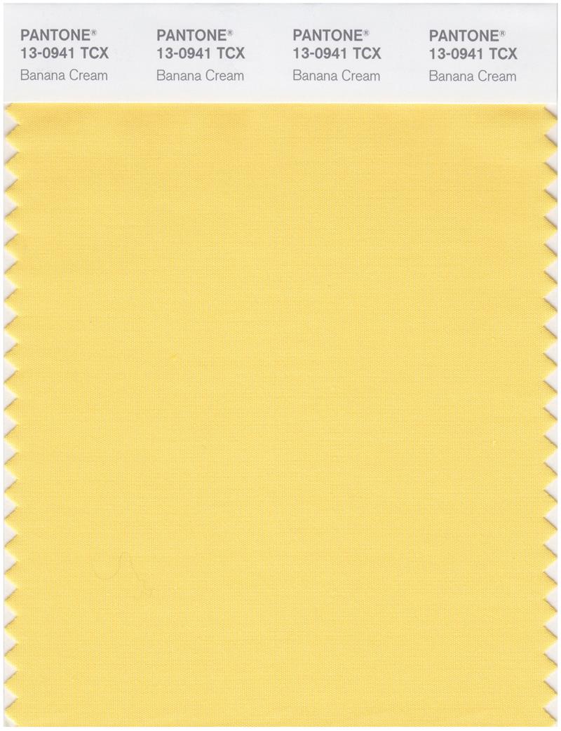 Pantone Smart 13-0941 TCX Color Swatch Card | Banana Cream 