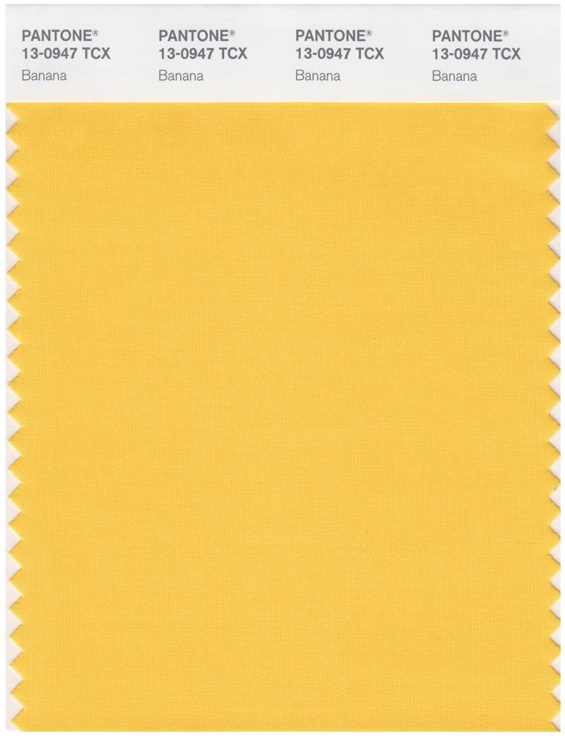 Pantone Smart 13-0947 TCX Color Swatch Card | Banana 