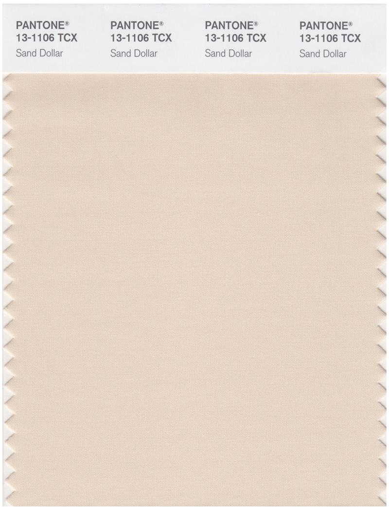 Pantone Smart 13-1106 TCX Color Swatch Card | Sand Dollar 