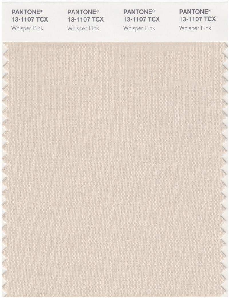 Pantone Smart 13-1107 TCX Color Swatch Card | Whisper Pink 