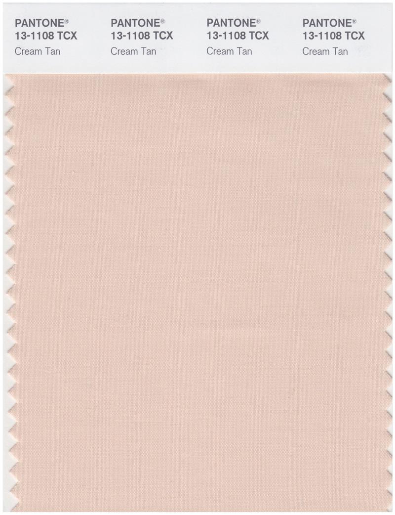 Pantone Smart 13-1108 TCX Color Swatch Card | Cream Tan 