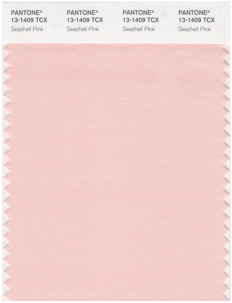 Pantone Smart 13-1409 TCX Color Swatch Card | Seashell Pink 