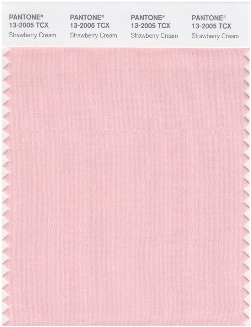 Pantone Smart 13-2005 TCX Color Swatch Card | Strawberry Cream 