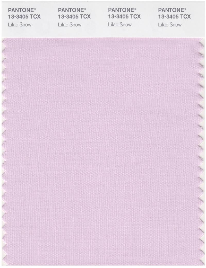 Pantone Smart 13-3405 TCX Color Swatch Card | Lilac Snow 