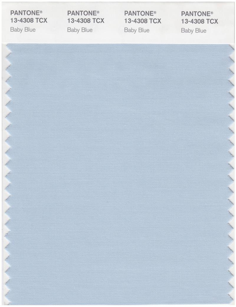 Pantone Smart 13-4308 TCX Color Swatch Card | Baby Blue 