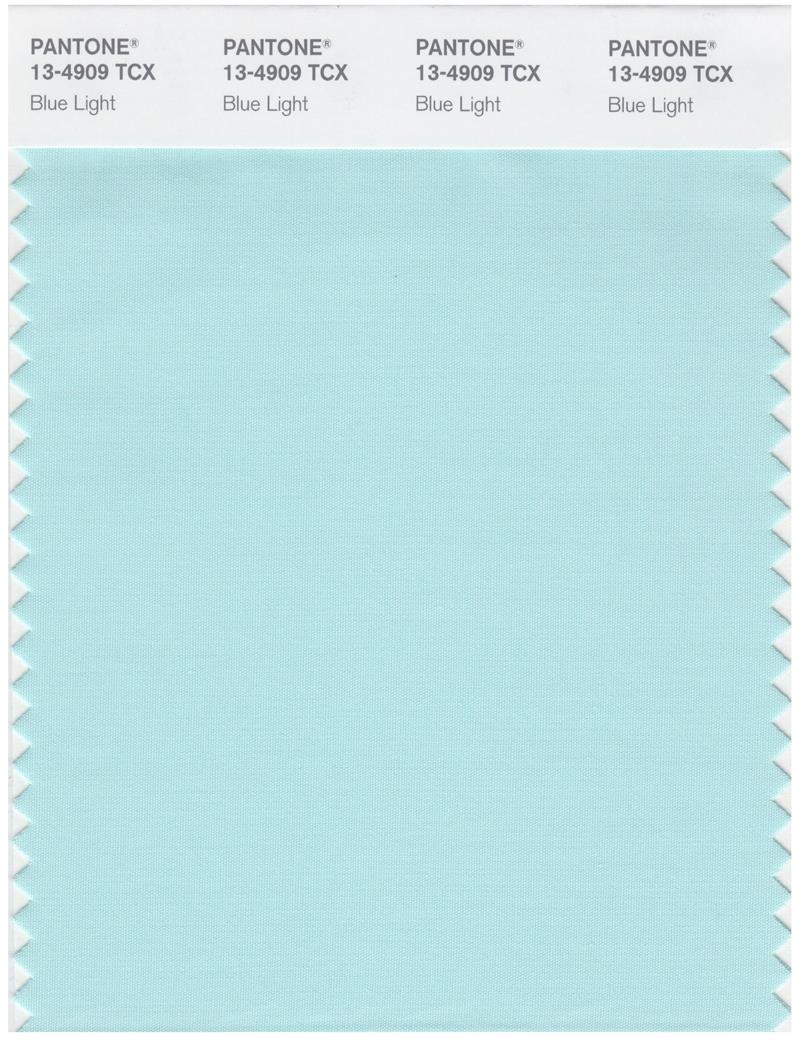 Pantone Smart 13-4909 TCX Color Swatch Card | Blue Light 