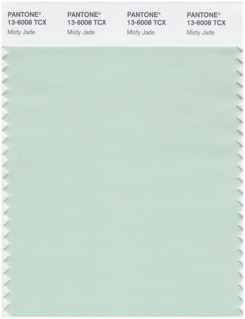 Pantone Smart 13-6008 TCX Color Swatch Card | Misty Jade 