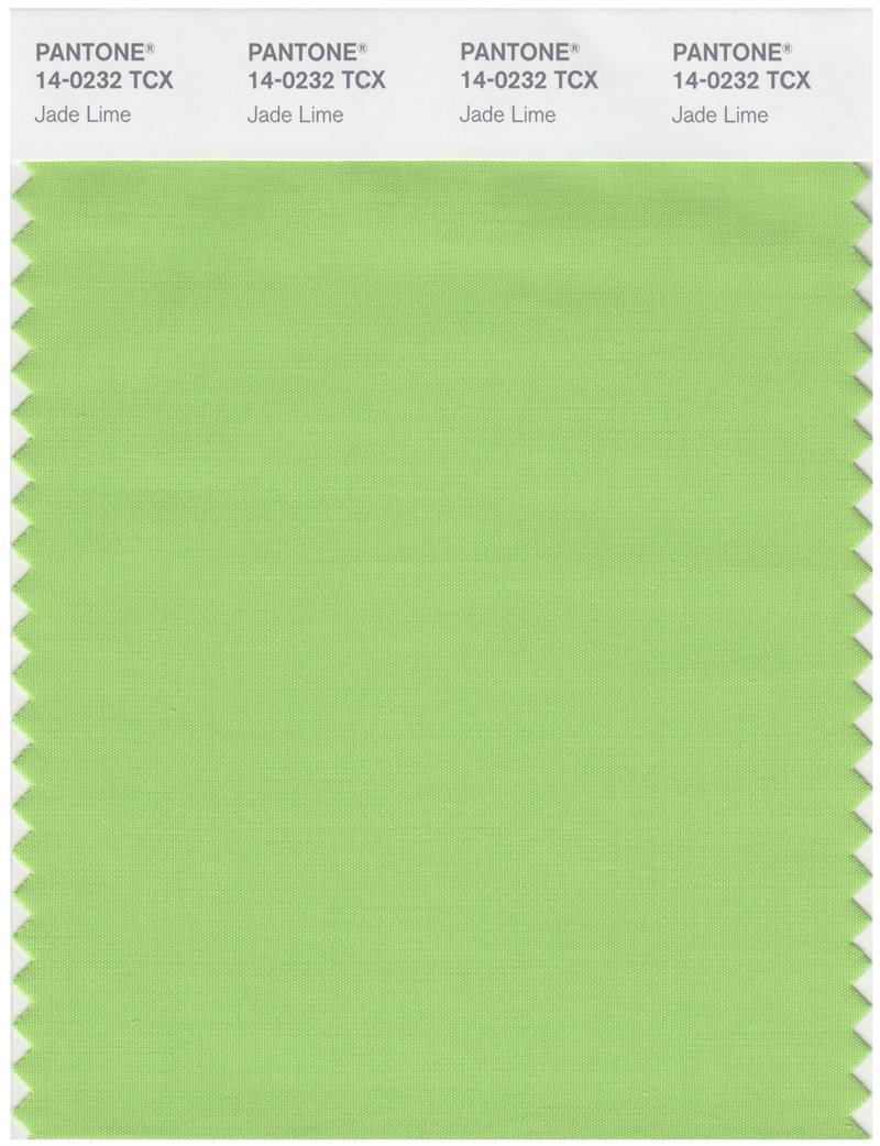 Pantone Smart 14-0232 TCX Color Swatch Card | Jade Lime 