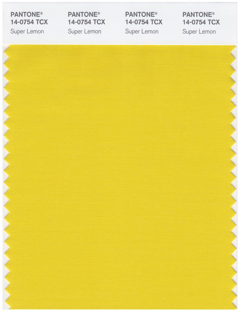 Pantone Smart 14-0754 TCX Color Swatch Card | Super Lemon 