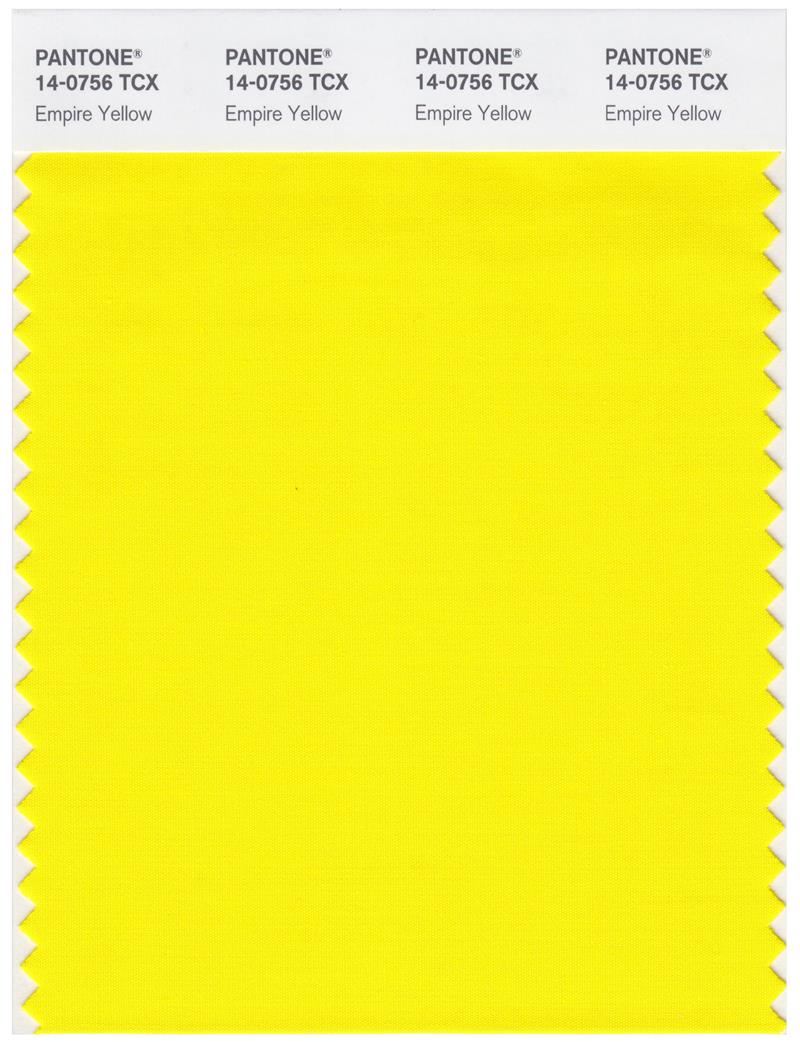 Pantone Smart 14-0756 TCX Color Swatch Card | Empire Yellow 