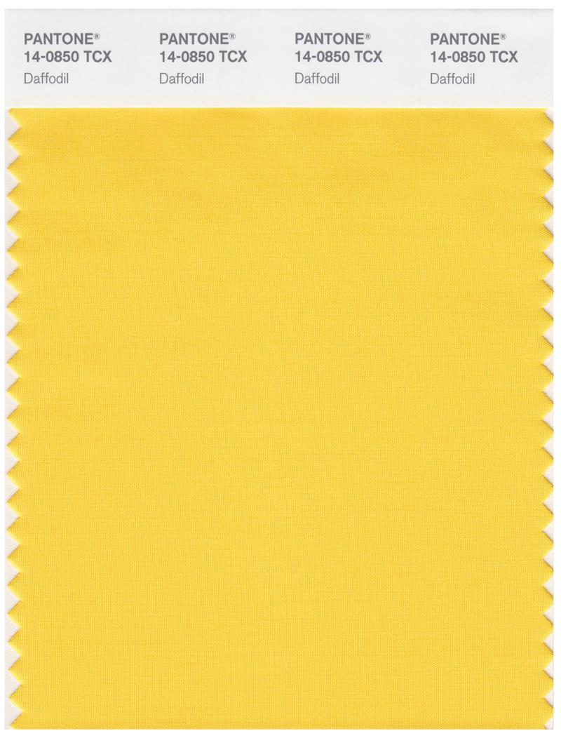 Pantone Smart 14-0850 TCX Color Swatch Card | Daffodil 