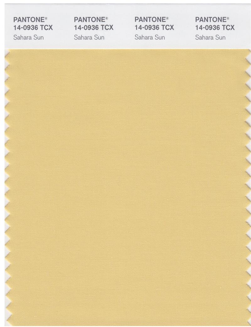 Pantone Smart 14-0936 TCX Color Swatch Card | Sahara Sun 