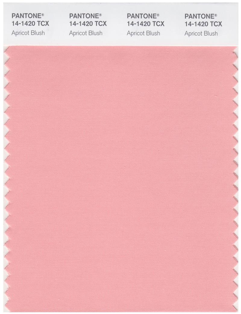 Pantone Smart 14-1420 TCX Color Swatch Card | Apricot Blush 