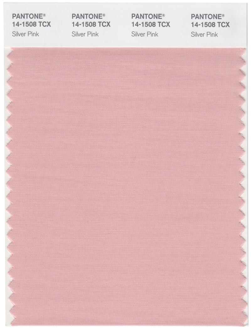 Pantone Smart 14-1508 TCX Color Swatch Card | Silver Pink 