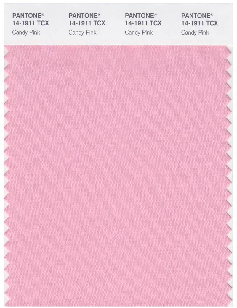 Pantone Smart 14-1911 TCX Color Swatch Card | Candy Pink 