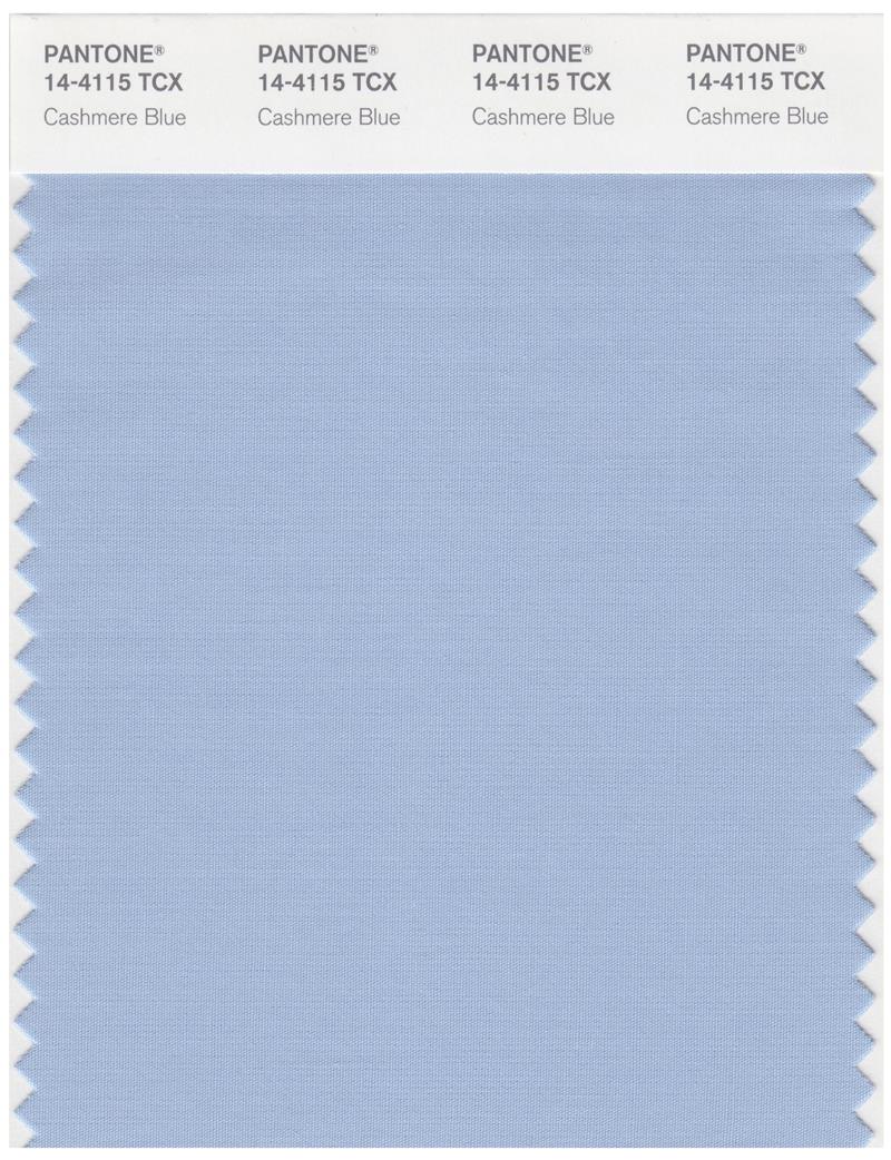 Pantone Smart 14-4115 TCX Color Swatch Card | Cashmere Blue 