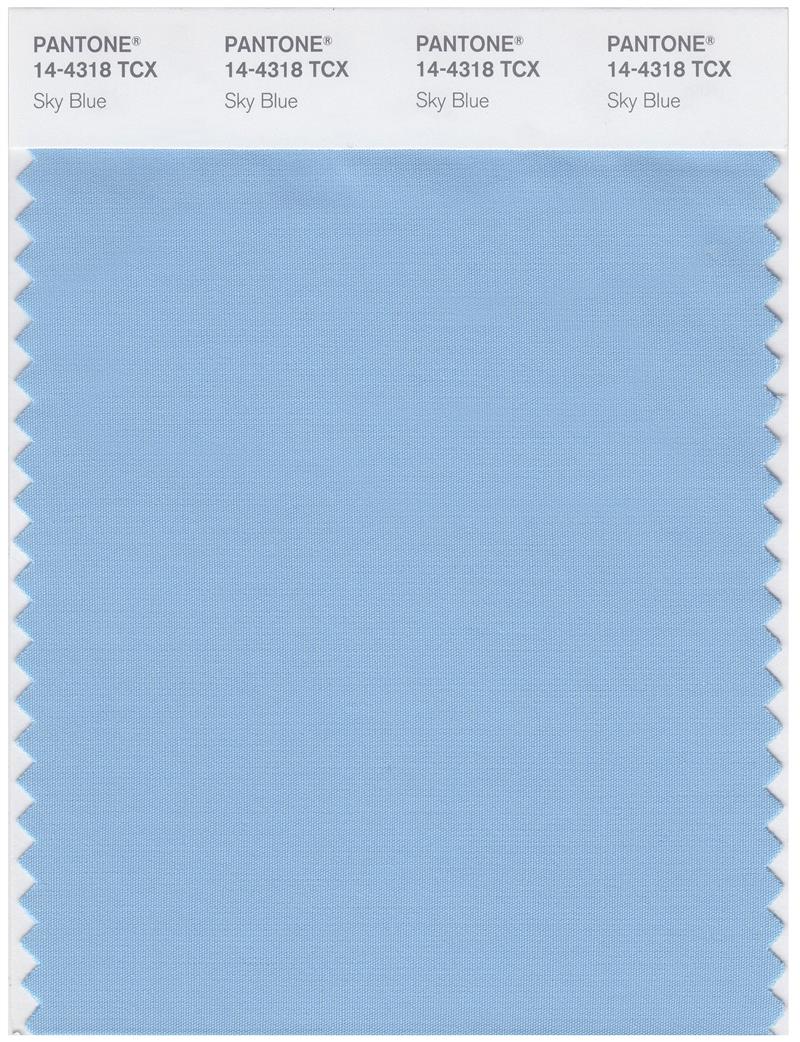 Pantone Smart 14-4318 TCX Color Swatch Card | Sky Blue 