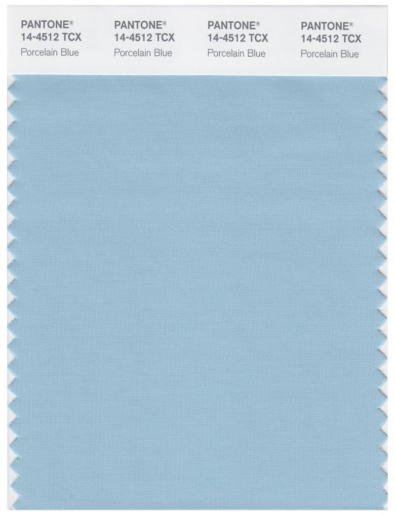 Pantone Smart 14-4512 TCX Color Swatch Card | Porcelain Blue 