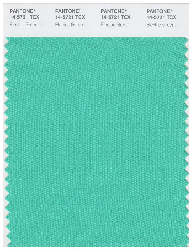 Pantone Smart 14-5721 TCX Color Swatch Card | Electric Green 