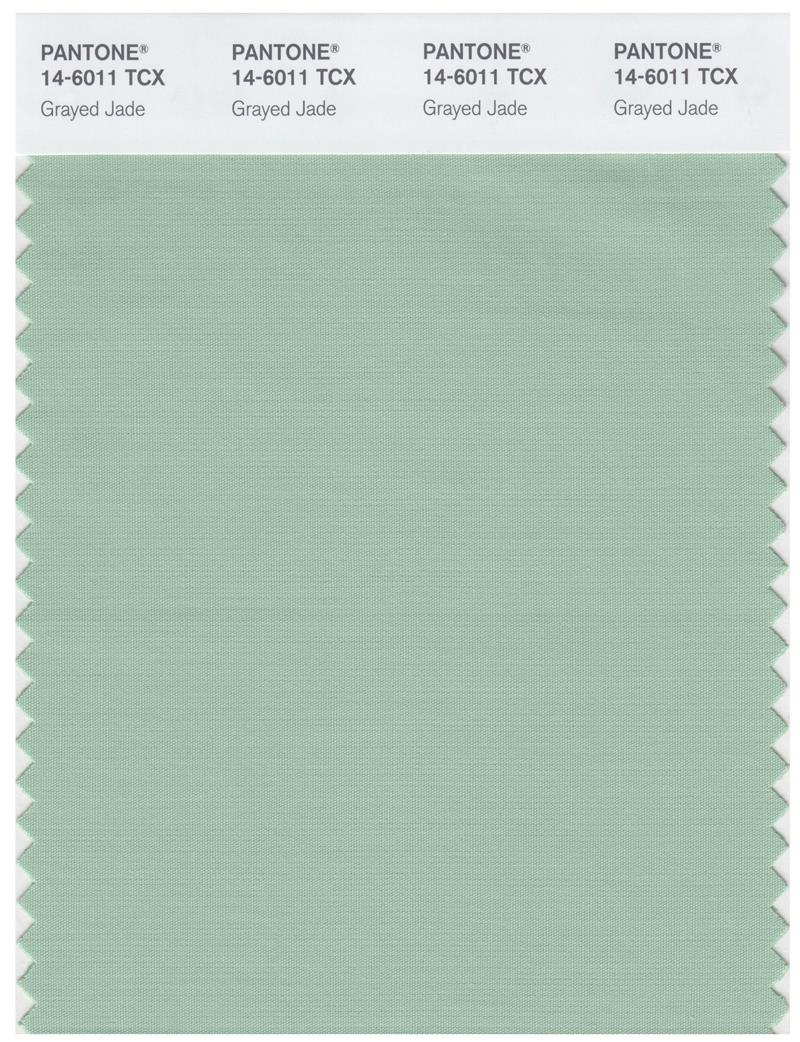 Pantone Smart 14-6011 TCX Color Swatch Card | Grayed Jade 