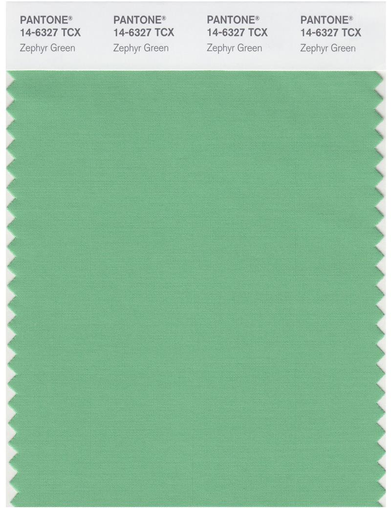 Pantone Smart 14-6327 TCX Color Swatch Card | Zephyr Green 