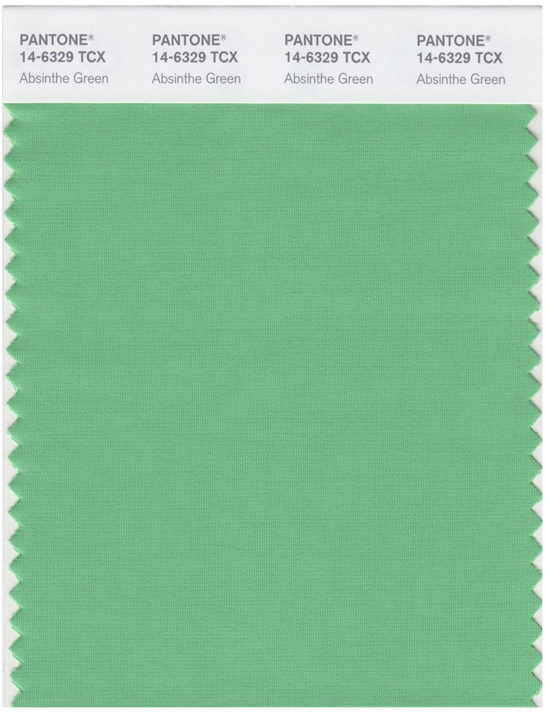 Pantone Smart 14-6329 TCX Color Swatch Card | Absinthe Green 