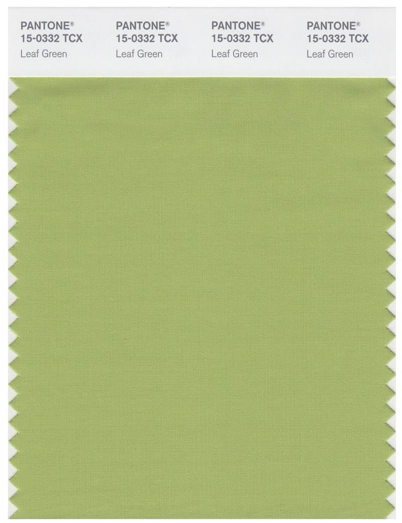 Pantone Smart 15-0332 TCX Color Swatch Card | Leaf Green 