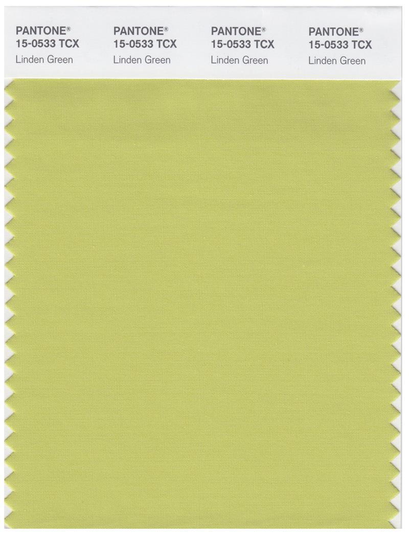 Pantone Smart 15-0533 TCX Color Swatch Card | Linden Green 