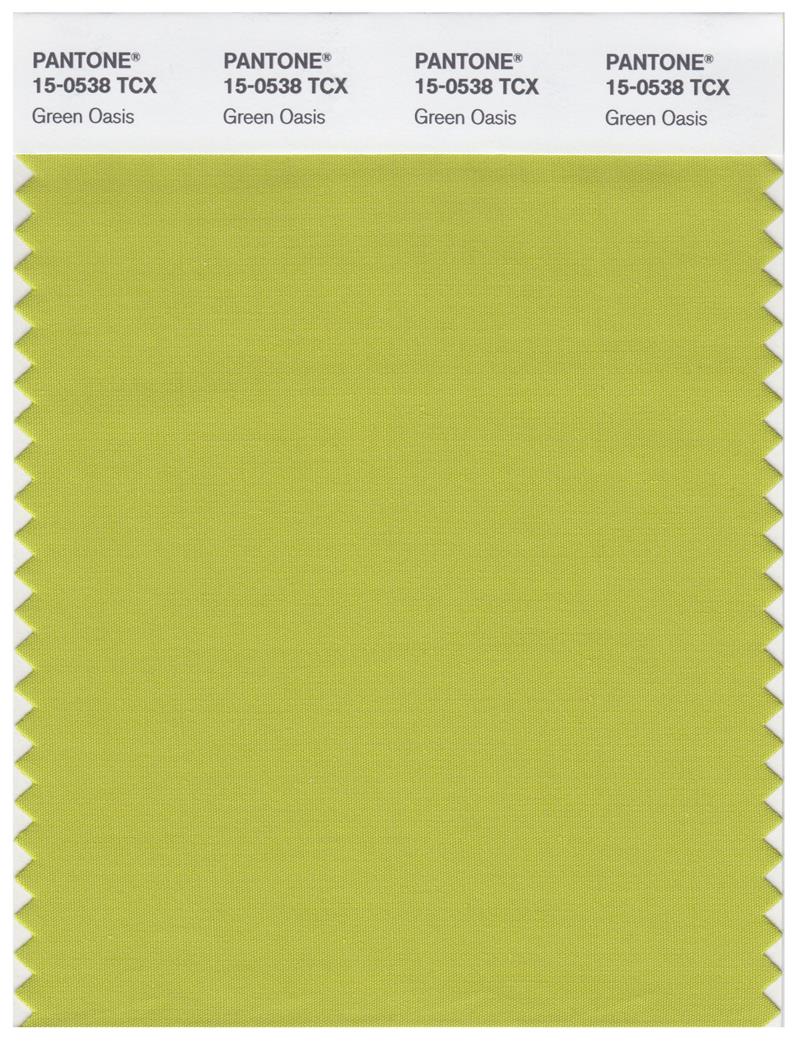 Pantone Smart 15-0538 TCX Color Swatch Card | Green Oasis 