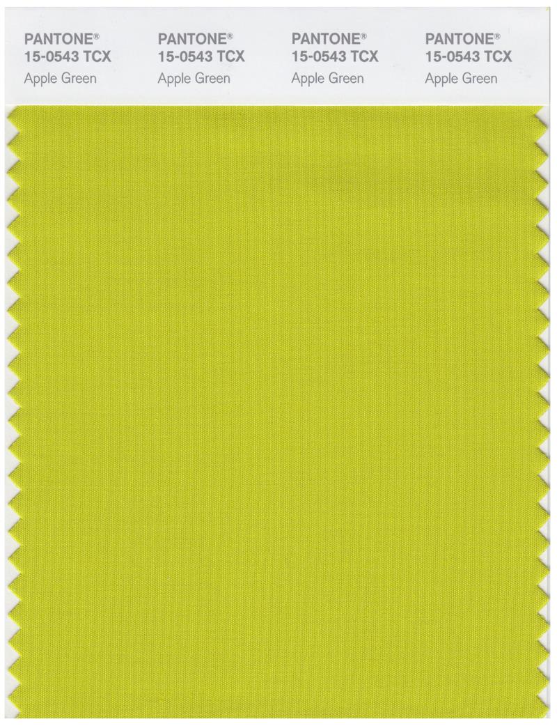 Pantone Smart 15-0543 TCX Color Swatch Card | Apple Green 