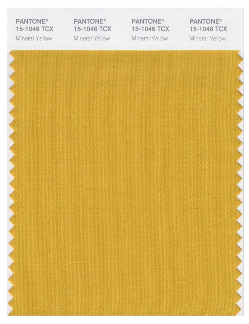 Pantone Smart 15-1046 TCX Color Swatch Card | Mineral Yellow 