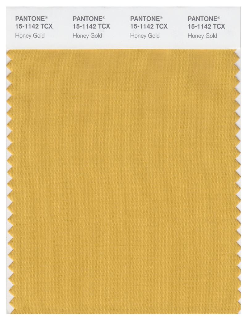 Pantone Smart 15-1142 TCX Color Swatch Card | Honey Gold 