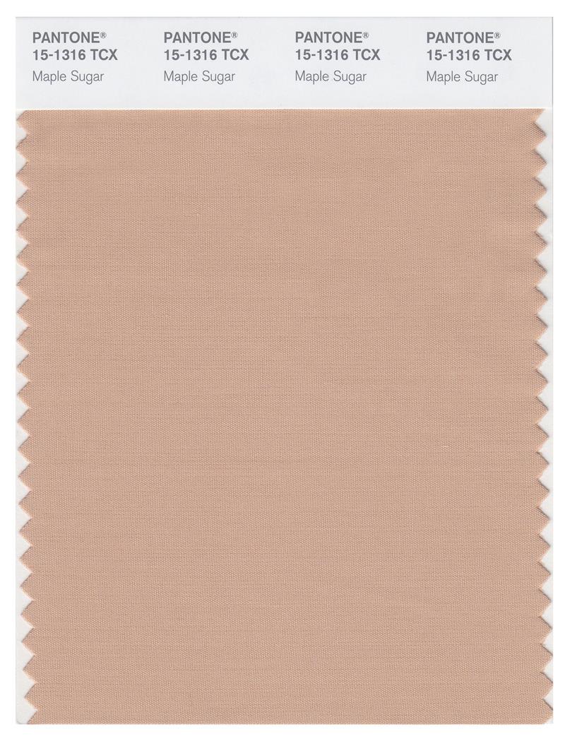 Pantone Smart 15-1316 TCX Color Swatch Card | Maple Sugar 