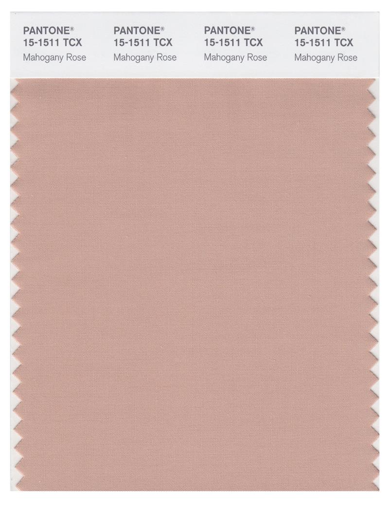 Pantone Smart 15-1511 TCX Color Swatch Card | Mahogany Rose 