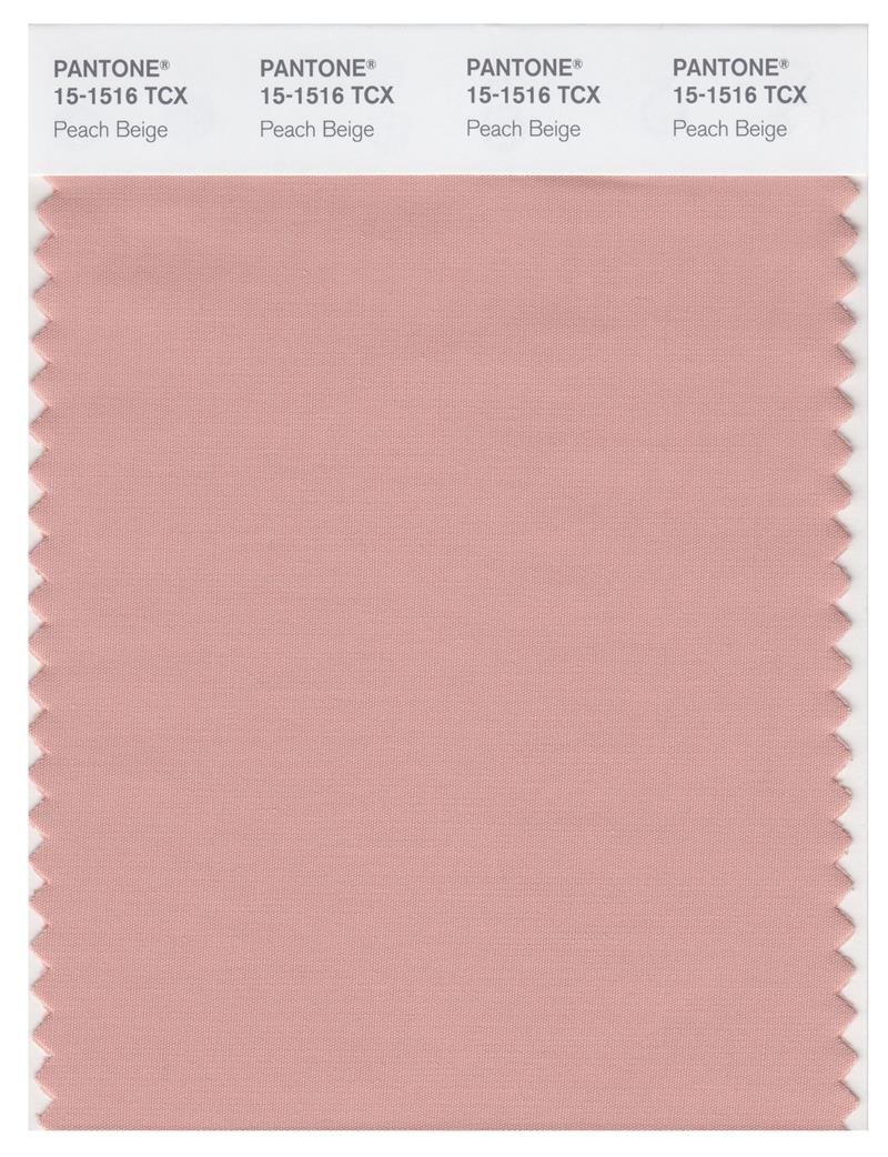 Pantone Smart 15-1516 TCX Color Swatch Card | Peach Beige 