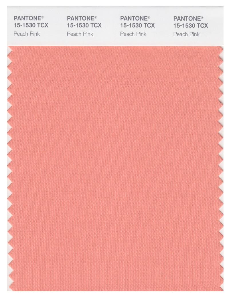 Pantone Smart 15-1530 TCX Color Swatch Card | Peach Pink 