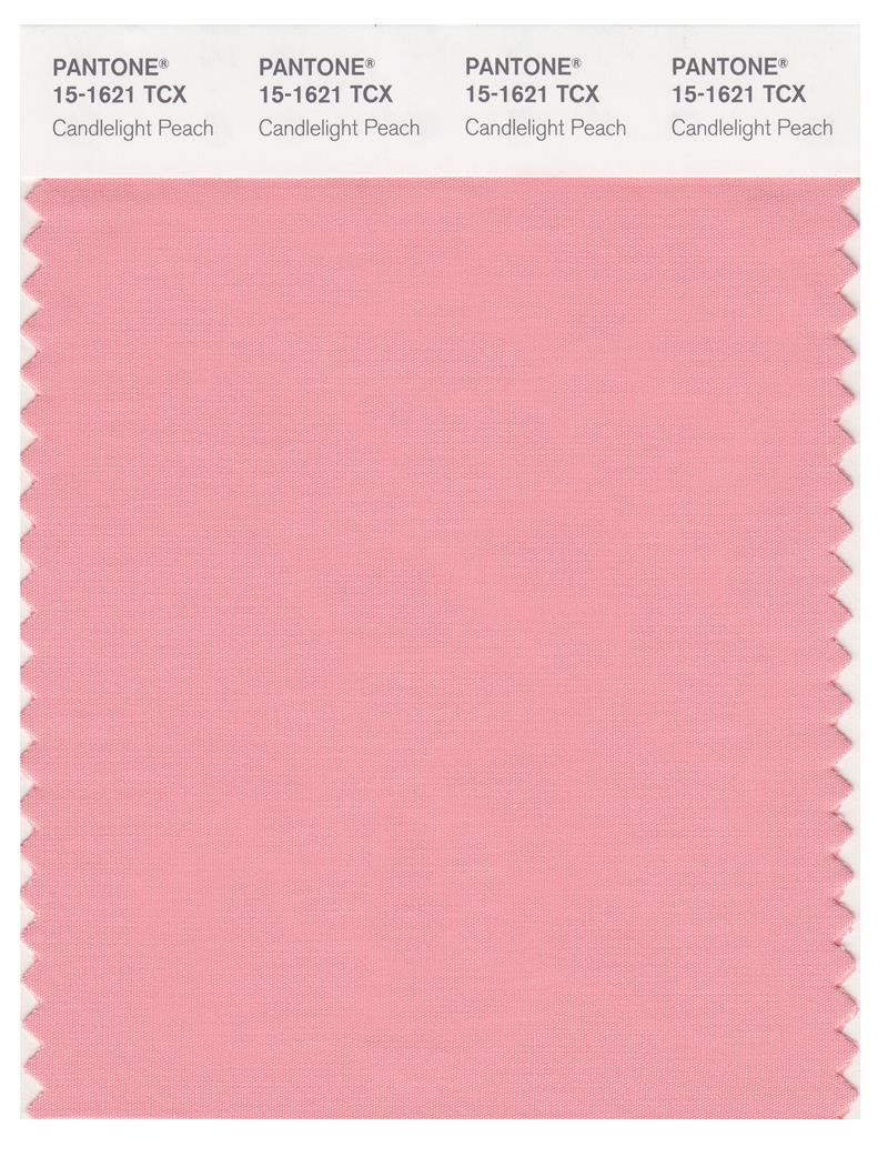 Pantone Smart 15-1621 TCX Color Swatch Card | Candlelight Peach 