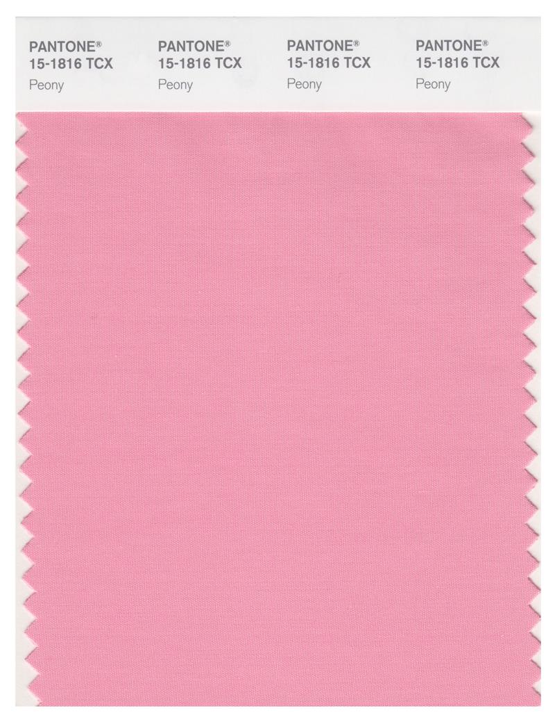 Pantone Smart 15-1816 TCX Color Swatch Card | Peony 