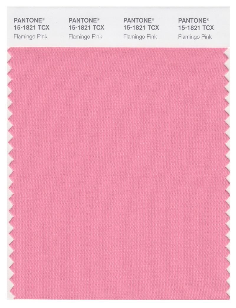 Pantone Smart 15-1821 TCX Color Swatch Card | Flamingo Pink 