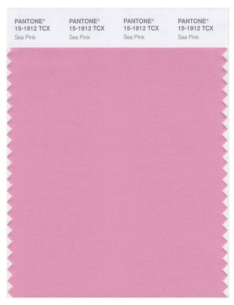 Pantone Smart 15-1912 TCX Color Swatch Card | Sea Pink 