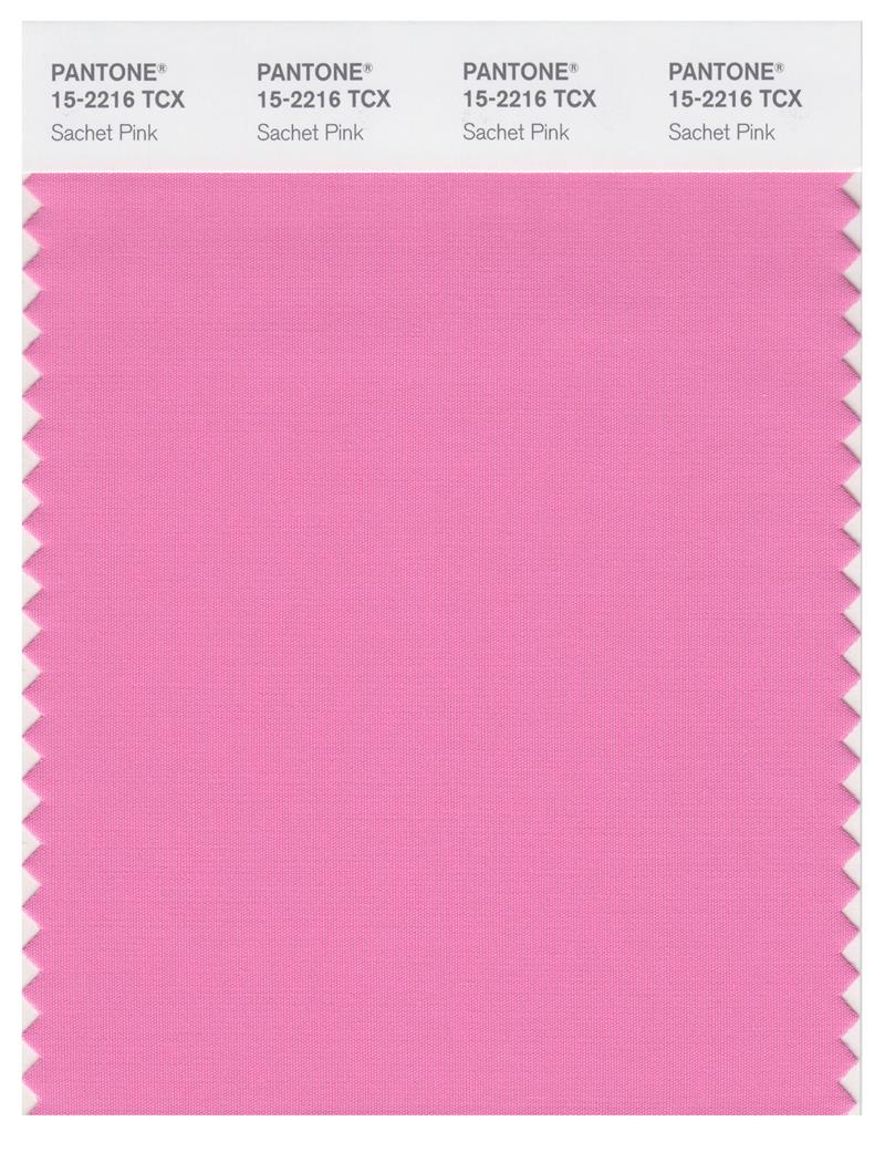 Pantone Smart 15-2216 TCX Color Swatch Card | Sachet Pink 