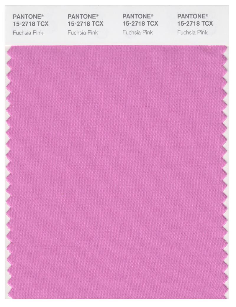 Pantone Smart 15-2718 CX Color Swatch Card | Fuchsia Pink 