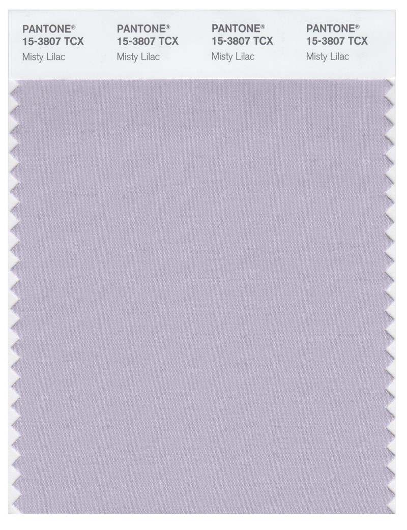 Pantone Smart 15-3807 TCX Color Swatch Card | Misty Lilac 