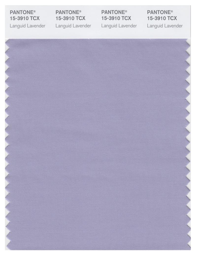 Pantone Smart 15-3910 TCX Color Swatch Card | Languid Lavender 