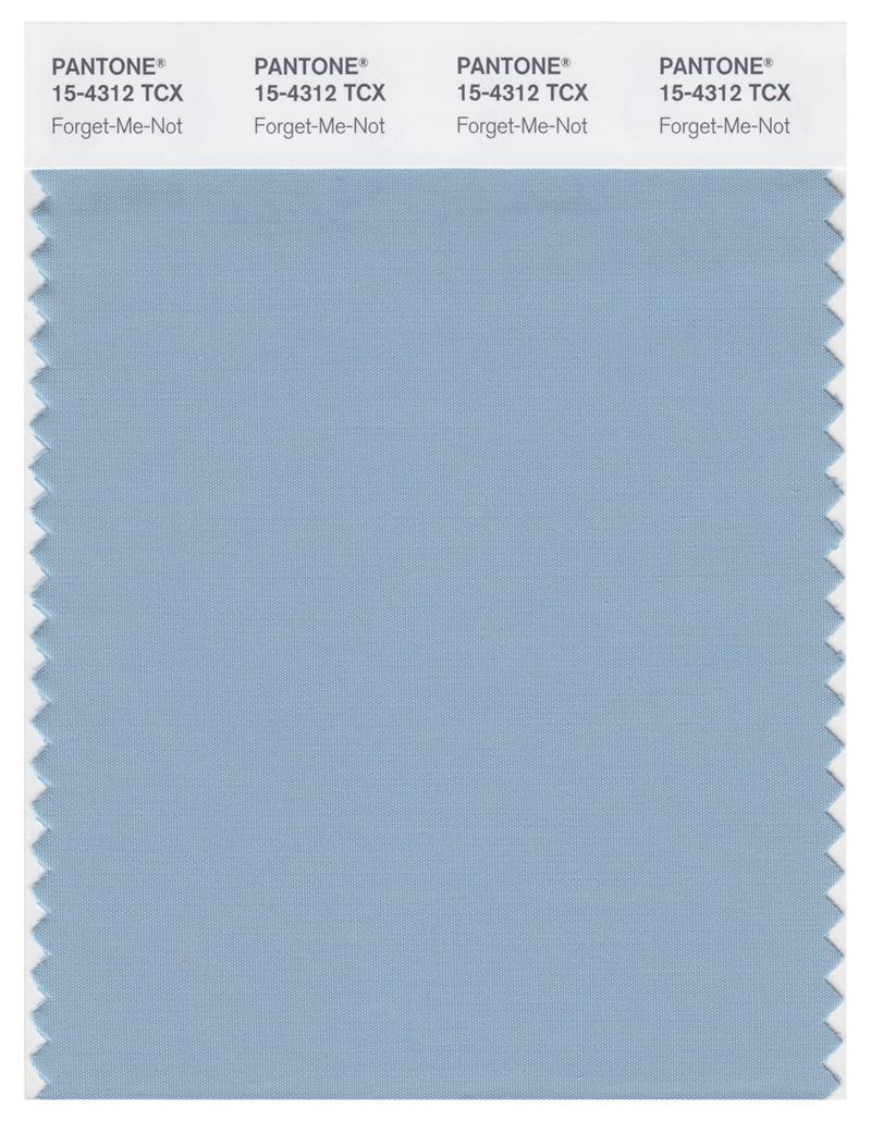 Pantone Smart 15-4312 TCX Color Swatch Card | Forget Me Not 