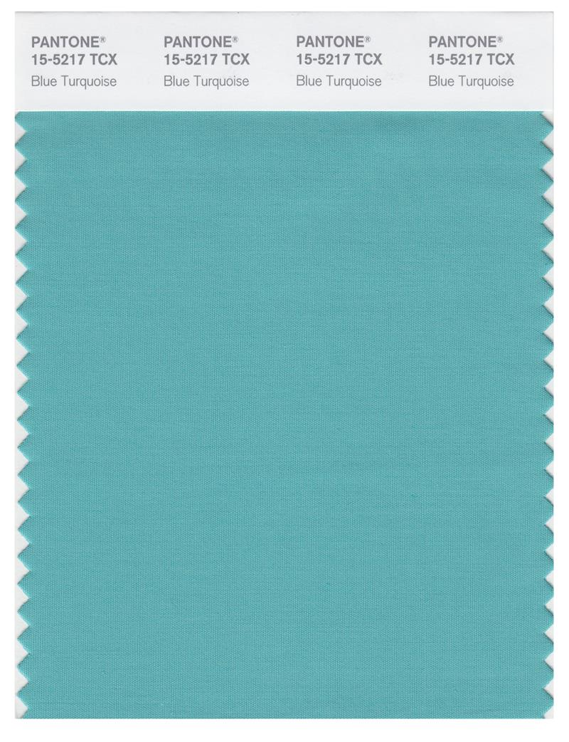 Pantone Smart 15-5217 TCX Color Swatch Card | Blue Turquoise 