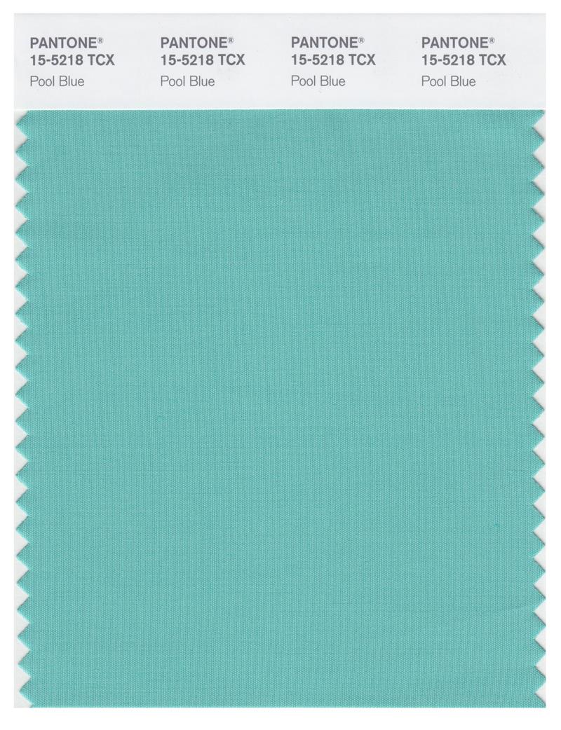 Pantone Smart 15-5218 TCX Color Swatch Card | Pool Blue 