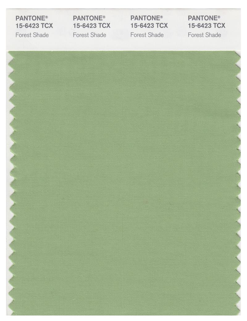 Pantone Smart 15-6423 TCX Color Swatch Card | Forest Shade 