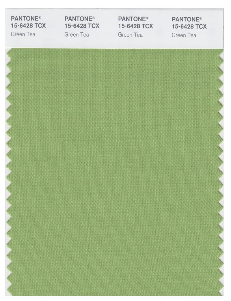 Pantone Smart 15-6428 TCX Color Swatch Card | Green Tea 