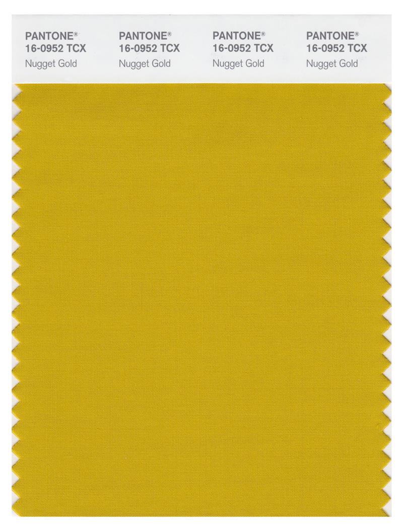 Pantone Smart 16-0952 TCX Color Swatch Card | Nugget Gold 